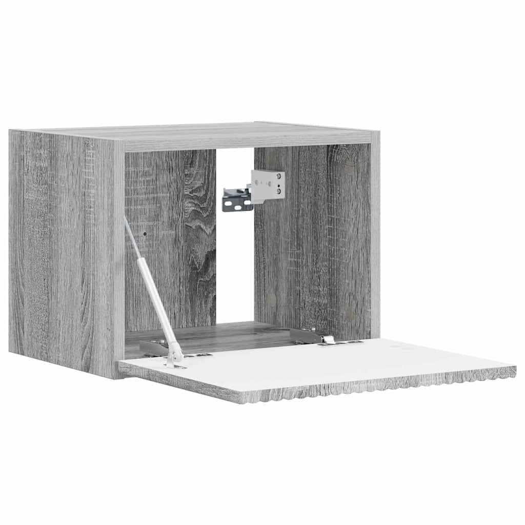 vidaXL TV Wall Cabinet 2 pcs Grey Sonoma 39 x 31 x 29.5 cm