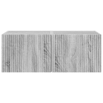 vidaXL TV Wall Cabinet 2 pcs Grey Sonoma 39 x 31 x 29.5 cm