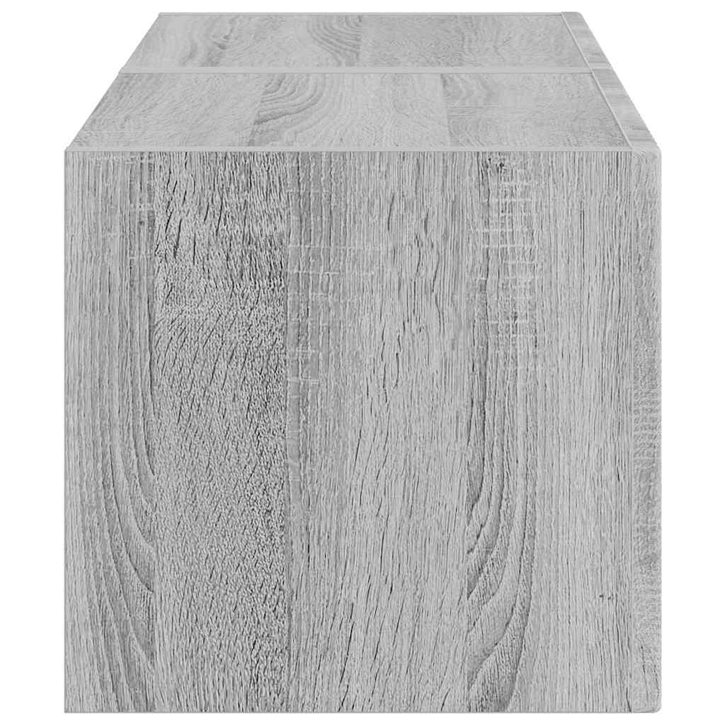vidaXL TV Wall Cabinet 2 pcs Grey Sonoma 39 x 31 x 29.5 cm