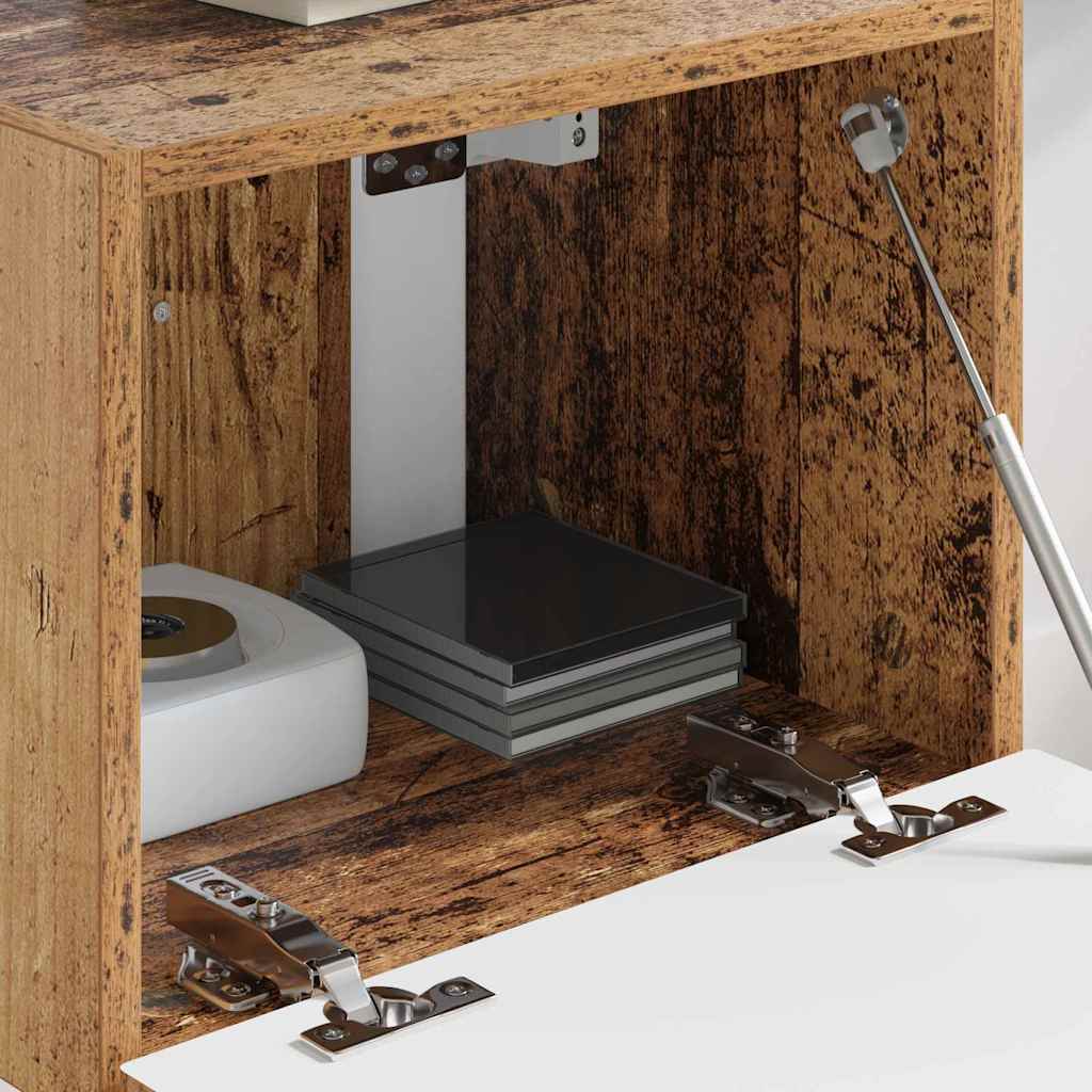 vidaXL TV Wall Cabinet Old Wood 39 x 31 x 29.5 cm Engineered Wood