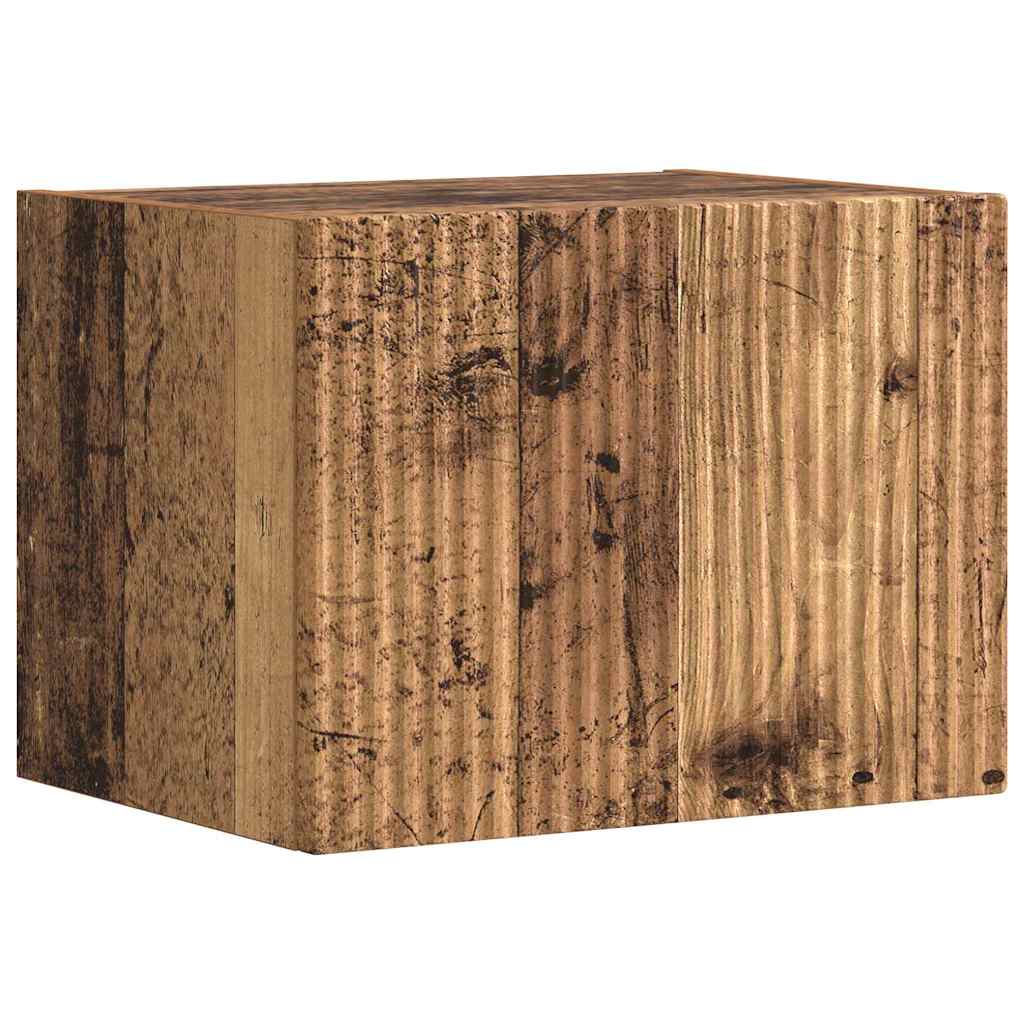 vidaXL TV Wall Cabinet Old Wood 39 x 31 x 29.5 cm Engineered Wood