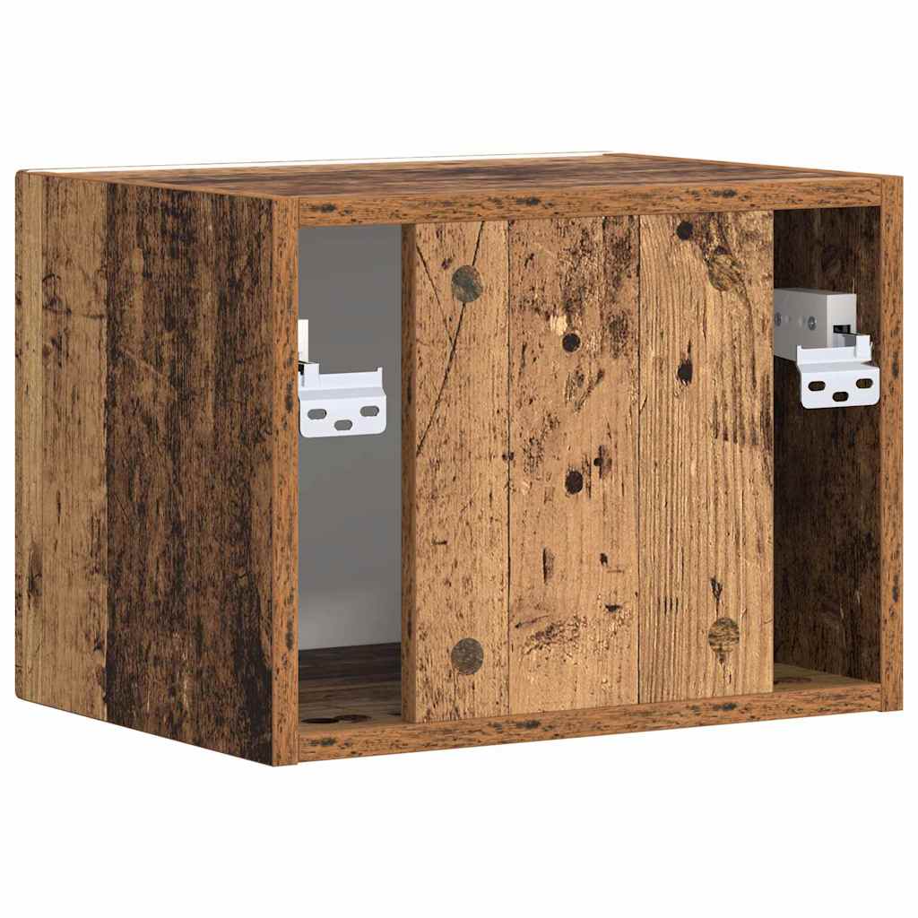vidaXL TV Wall Cabinet Old Wood 39 x 31 x 29.5 cm Engineered Wood