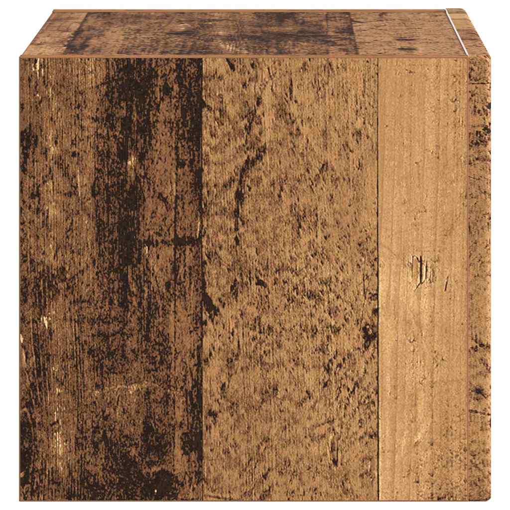 vidaXL TV Wall Cabinet Old Wood 39 x 31 x 29.5 cm Engineered Wood
