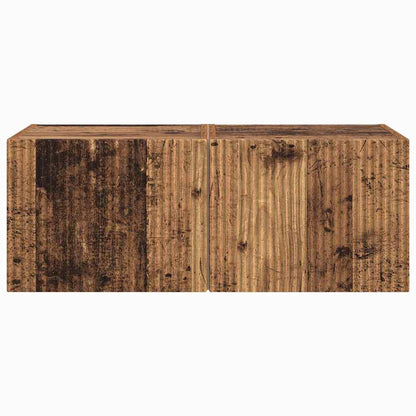 vidaXL TV Wall Cabinet Wall-mounted 2 pcs Old Wood 39 x 31 x 29.5 cm