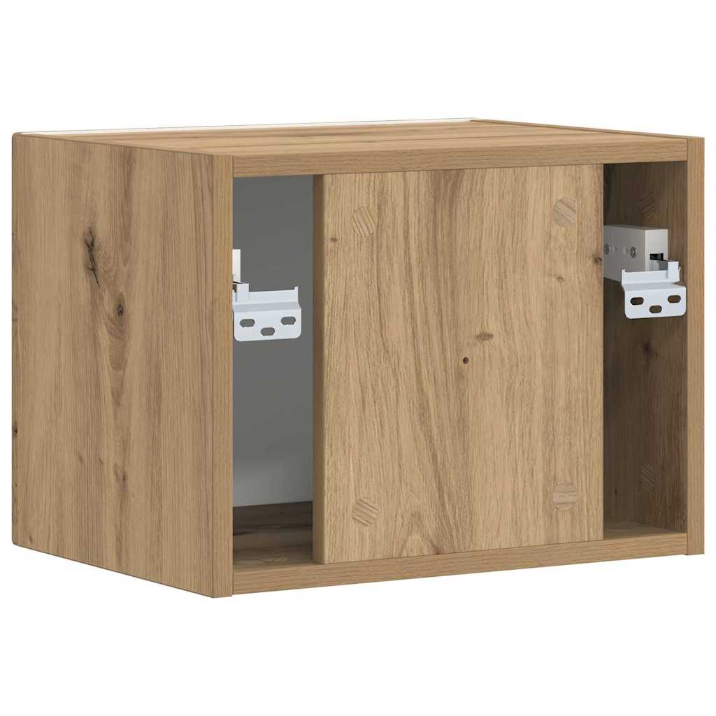 vidaXL TV Wall Cabinet 39 x 31 x 29.5 cm Artisian Oak Engineered Wood