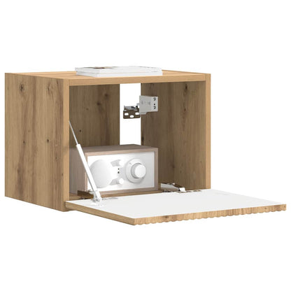 vidaXL TV Wall Cabinet 39 x 31 x 29.5 cm Artisian Oak Engineered Wood