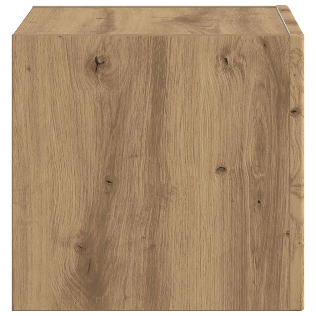 vidaXL TV Wall Cabinet 39 x 31 x 29.5 cm Artisian Oak Engineered Wood
