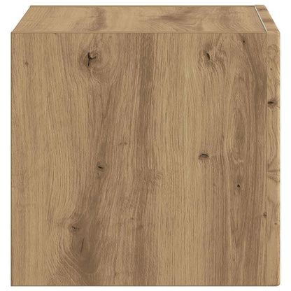 vidaXL TV Wall Cabinet 39 x 31 x 29.5 cm Artisian Oak Engineered Wood