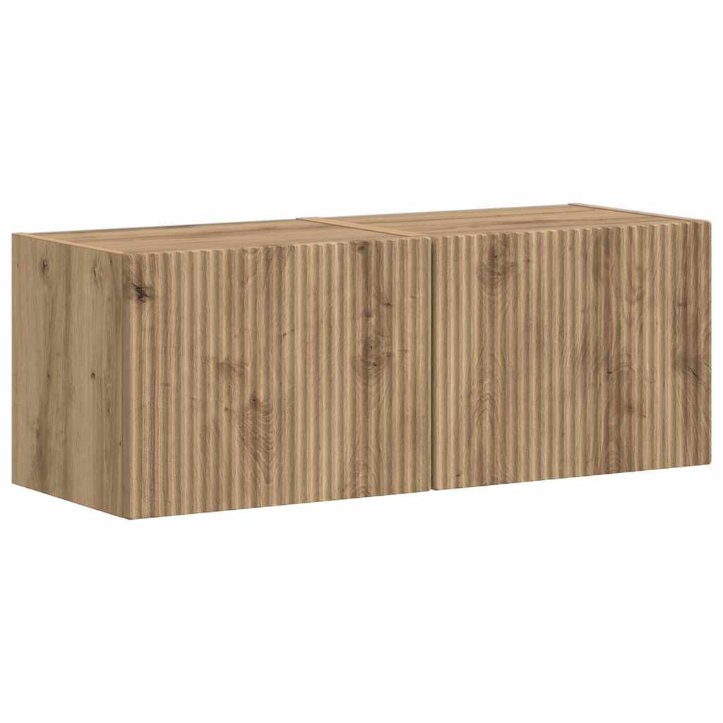 vidaXL TV Wall Cabinet 2 pcs Artisian Oak 39 x 31 x 29.5 cm