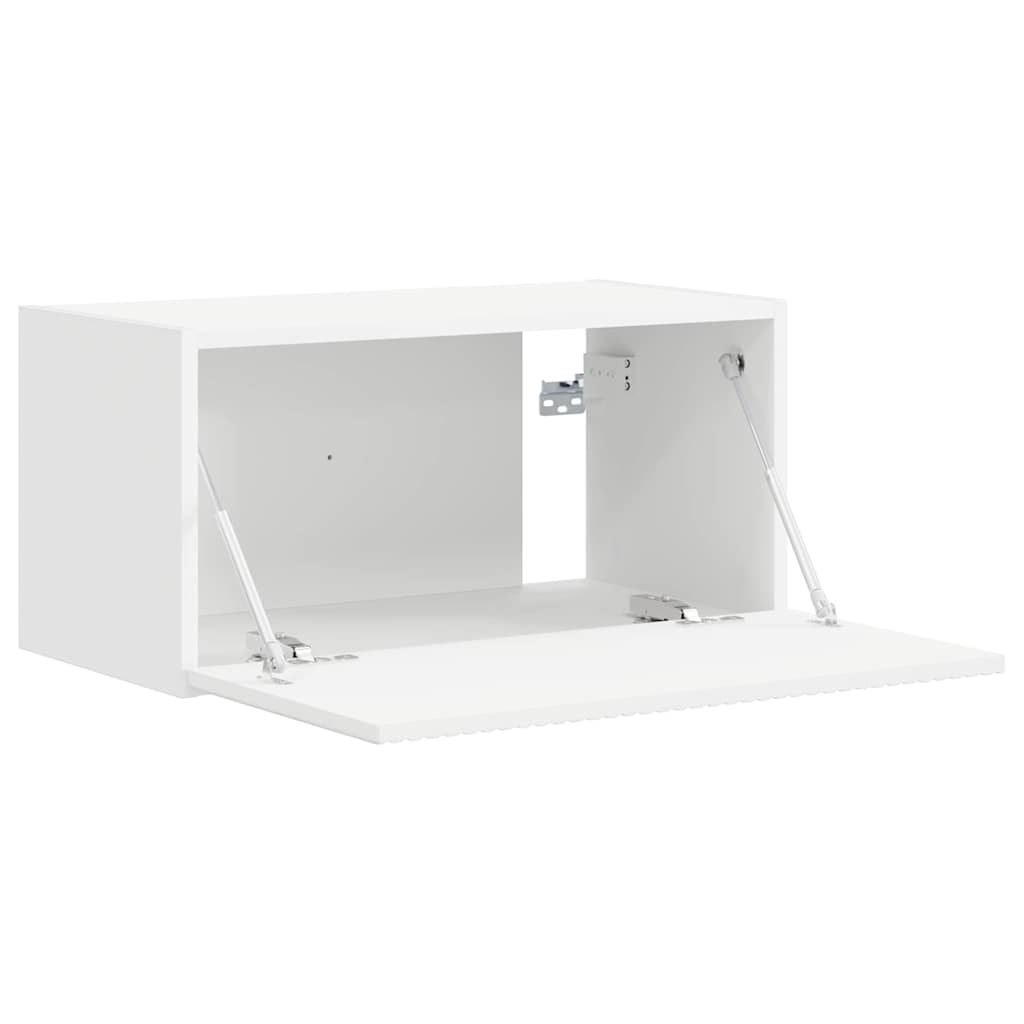 vidaXL TV Wall Cabinet White 60 x 31 x 29.5 cm Engineered Wood