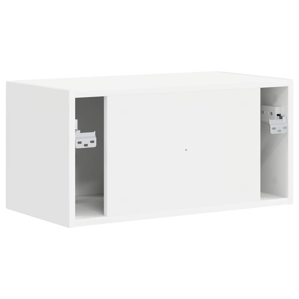vidaXL TV Wall Cabinet White 60 x 31 x 29.5 cm Engineered Wood