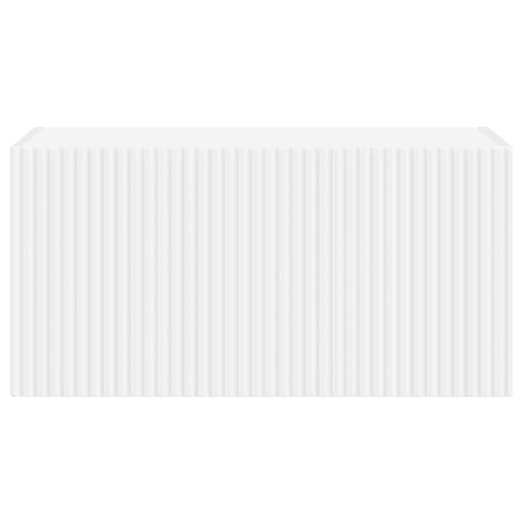 vidaXL TV Wall Cabinet White 60 x 31 x 29.5 cm Engineered Wood