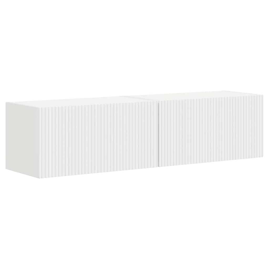 vidaXL TV Wall Cabinet 2 pcs White 60 x 31 x 29.5 cm Engineered Wood