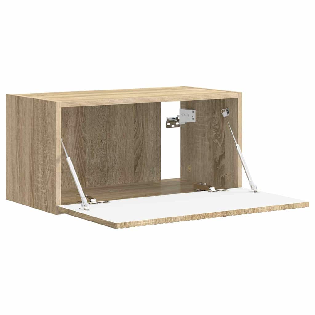 vidaXL TV Wall Cabinet Sonoma 60 x 31 x 29.5 cm Engineered Wood