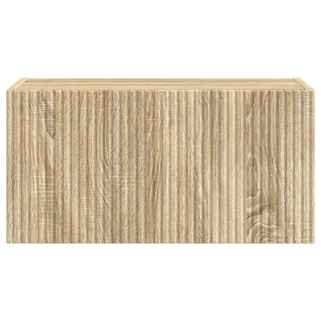 vidaXL TV Wall Cabinet Sonoma 60 x 31 x 29.5 cm Engineered Wood