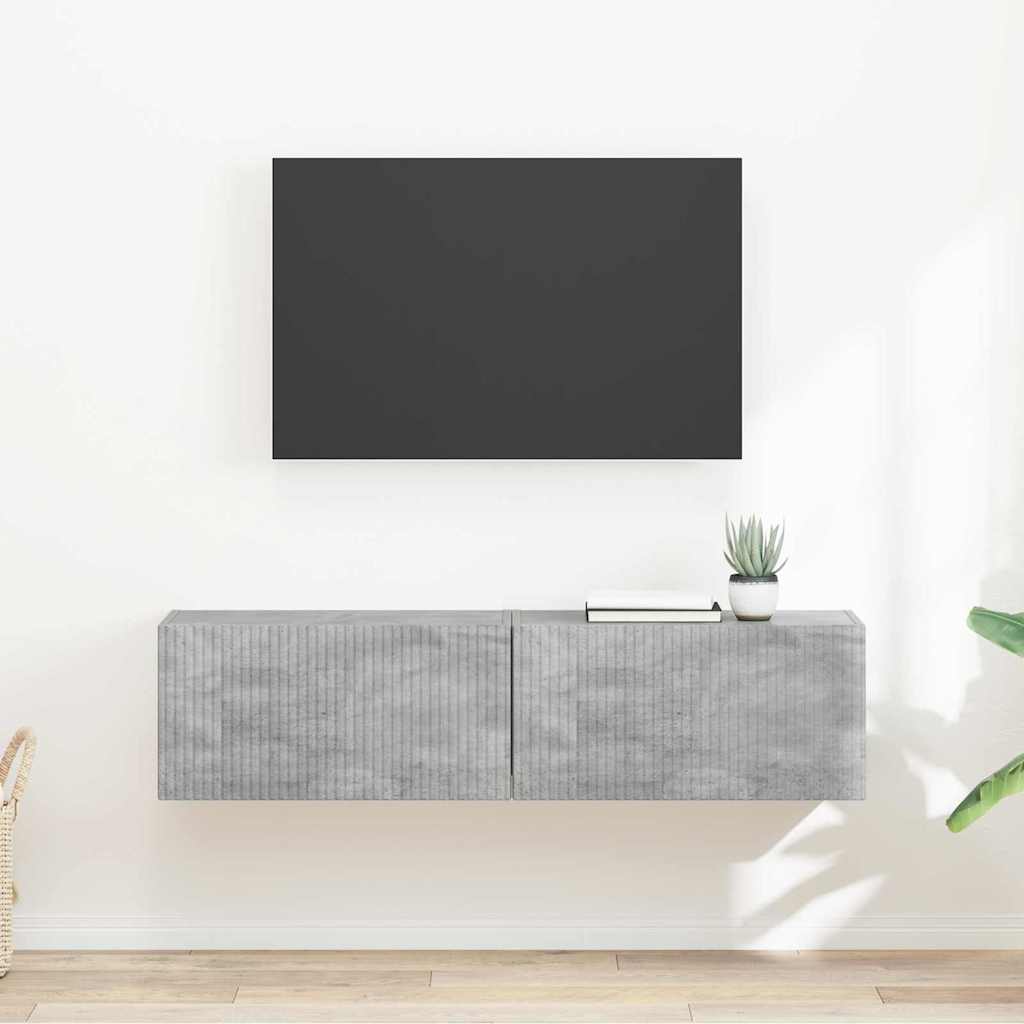 vidaXL TV Wall Cabinet Wall-mounted 2 pcs Concerte 60 x 31 x 29.5 cm