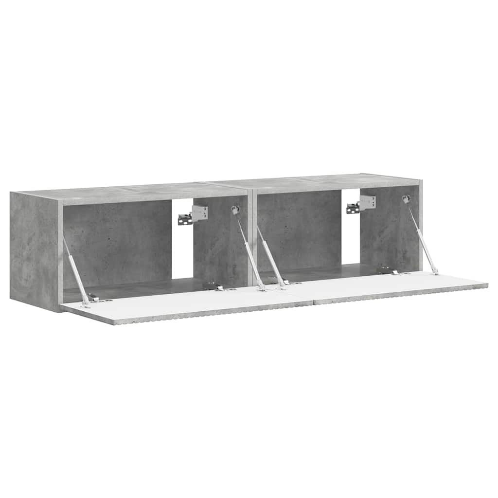 vidaXL TV Wall Cabinet Wall-mounted 2 pcs Concerte 60 x 31 x 29.5 cm