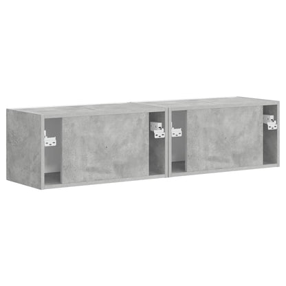 vidaXL TV Wall Cabinet Wall-mounted 2 pcs Concerte 60 x 31 x 29.5 cm