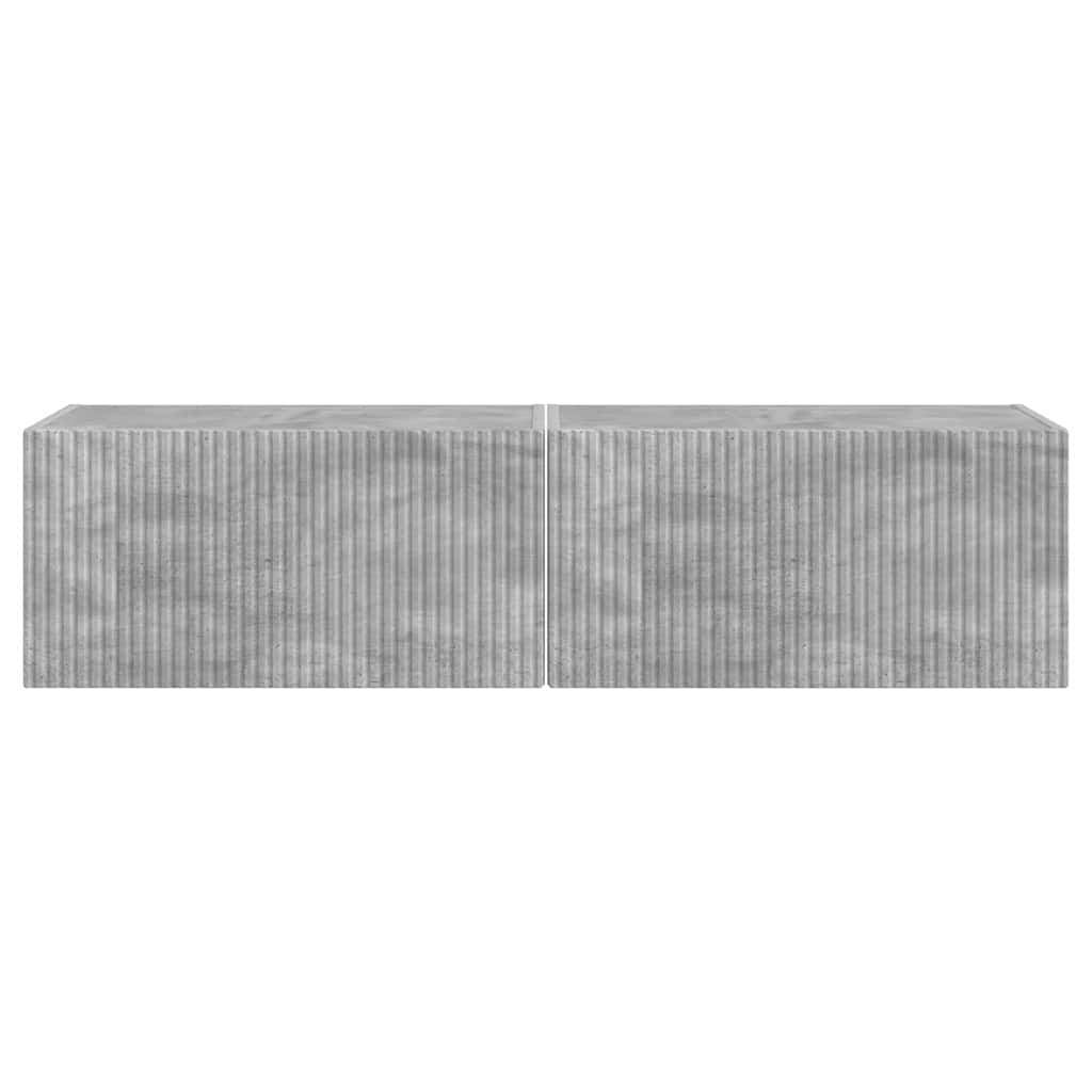 vidaXL TV Wall Cabinet Wall-mounted 2 pcs Concerte 60 x 31 x 29.5 cm