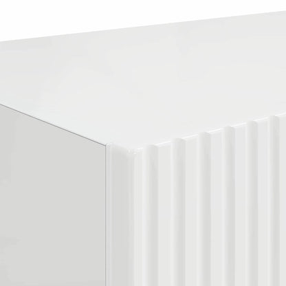 vidaXL TV Wall Cabinet Gloss White 60 x 31 x 29.5 cm Engineered Wood