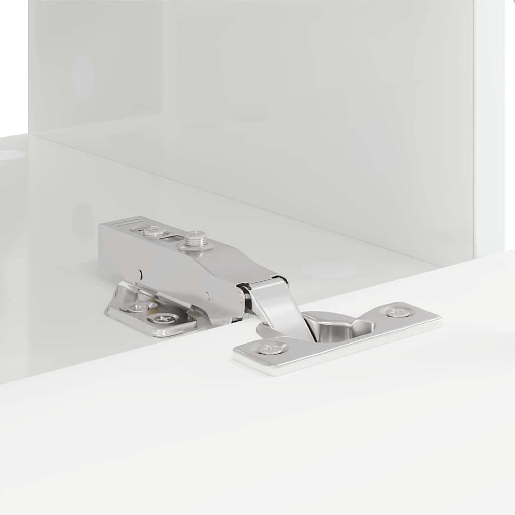 vidaXL TV Wall Cabinet Gloss White 60 x 31 x 29.5 cm Engineered Wood