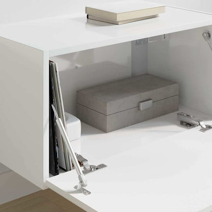 vidaXL TV Wall Cabinet Gloss White 60 x 31 x 29.5 cm Engineered Wood
