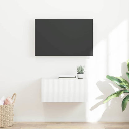 vidaXL TV Wall Cabinet Gloss White 60 x 31 x 29.5 cm Engineered Wood