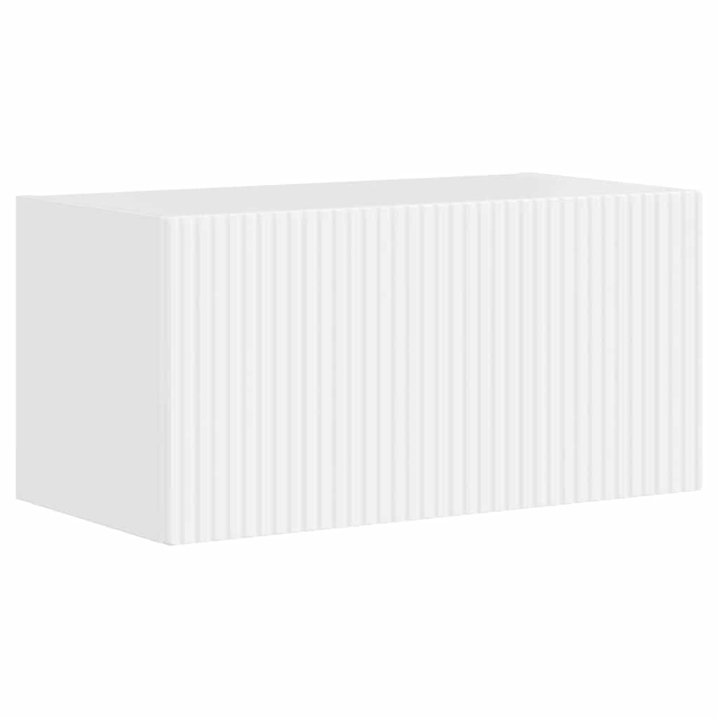 vidaXL TV Wall Cabinet Gloss White 60 x 31 x 29.5 cm Engineered Wood