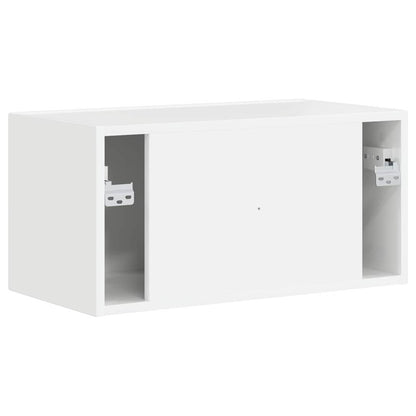 vidaXL TV Wall Cabinet Gloss White 60 x 31 x 29.5 cm Engineered Wood