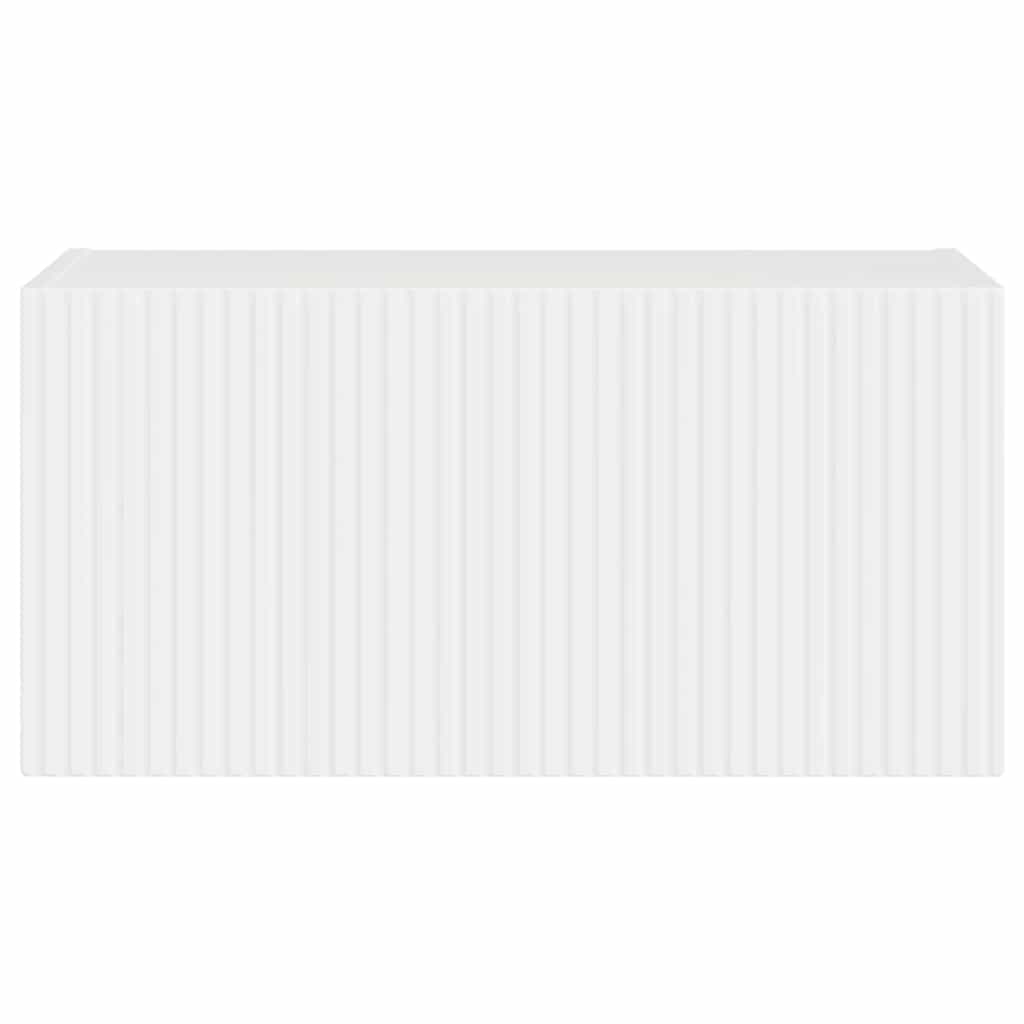 vidaXL TV Wall Cabinet Gloss White 60 x 31 x 29.5 cm Engineered Wood