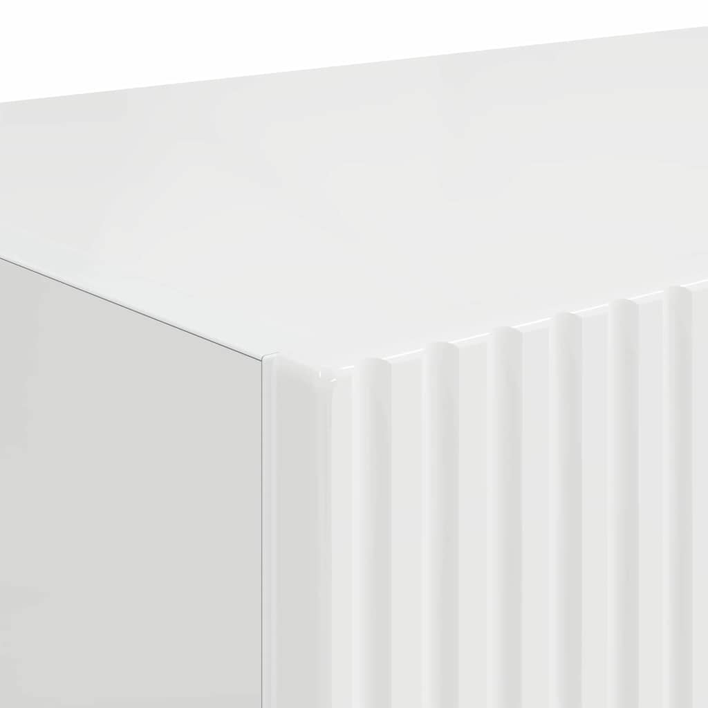 vidaXL TV Wall Cabinet 2 pcs Gloss White 60 x 31 x 29.5 cm