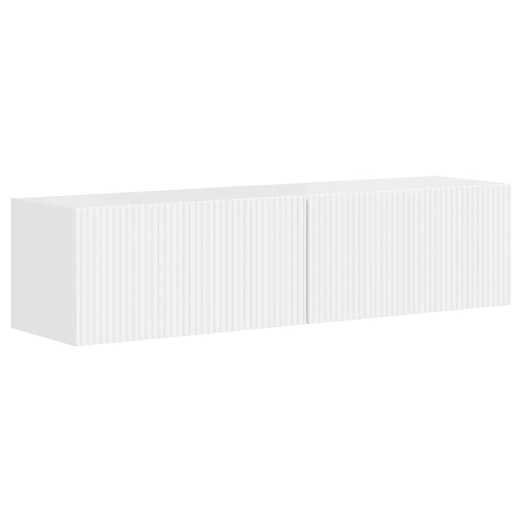 vidaXL TV Wall Cabinet 2 pcs Gloss White 60 x 31 x 29.5 cm