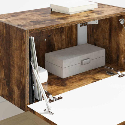 vidaXL TV Wall Cabinet Smoked Oak 60 x 31 x 29.5 cm Engineered Wood
