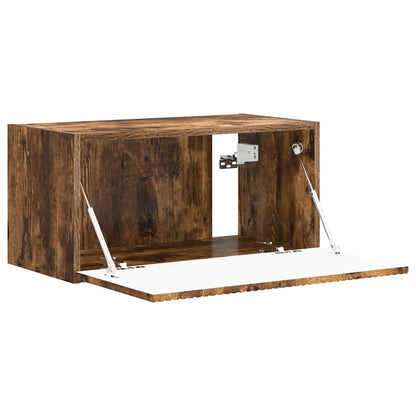 vidaXL TV Wall Cabinet Smoked Oak 60 x 31 x 29.5 cm Engineered Wood