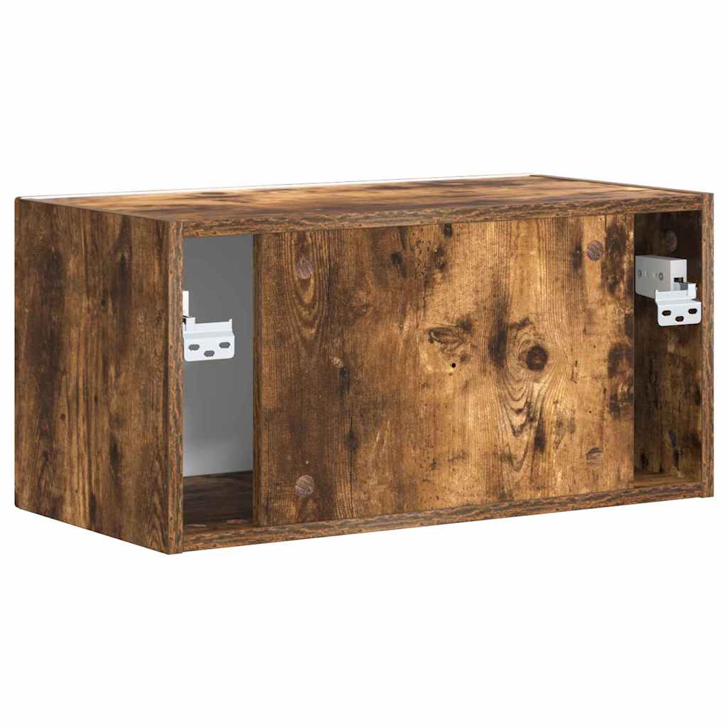 vidaXL TV Wall Cabinet Smoked Oak 60 x 31 x 29.5 cm Engineered Wood