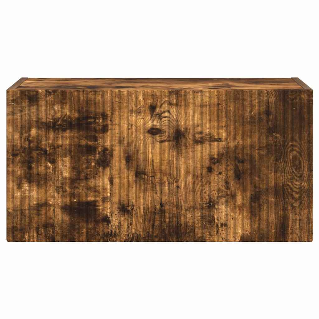 vidaXL TV Wall Cabinet Smoked Oak 60 x 31 x 29.5 cm Engineered Wood