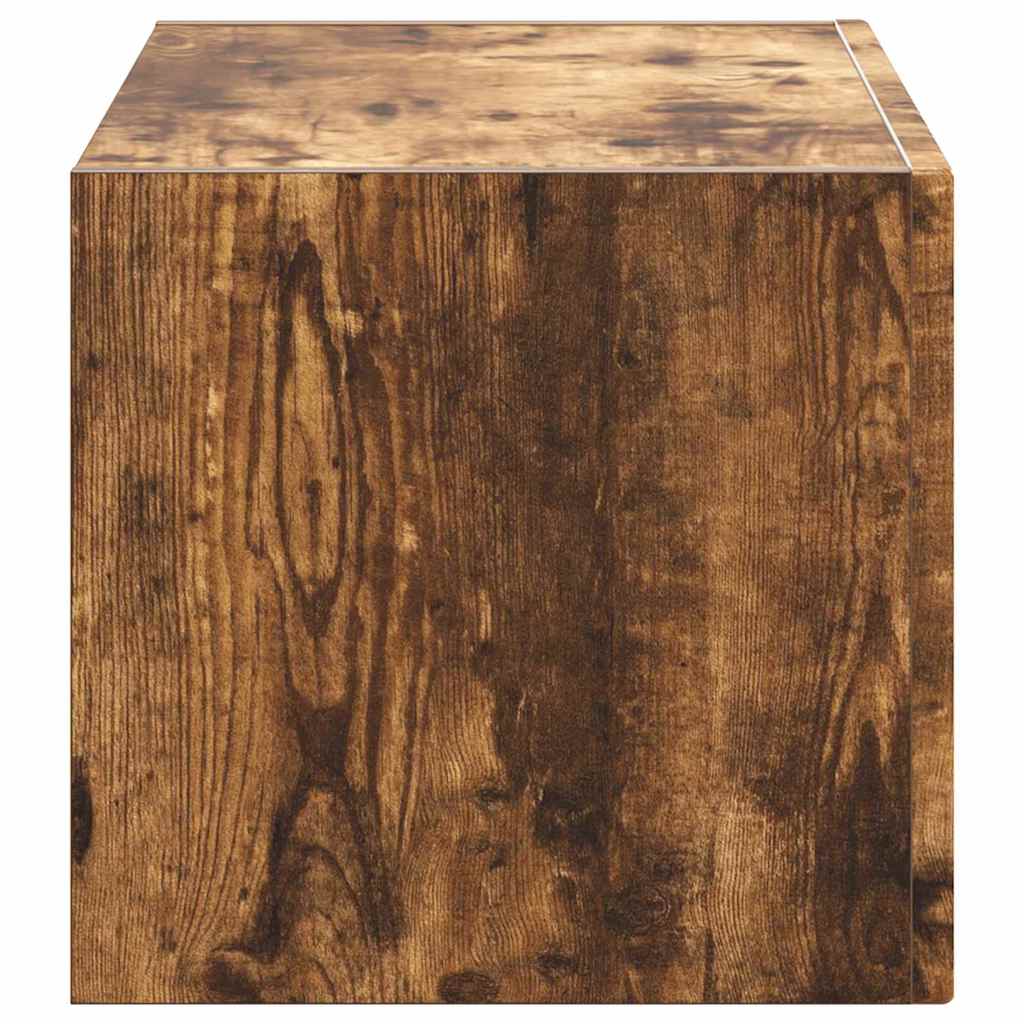 vidaXL TV Wall Cabinet Smoked Oak 60 x 31 x 29.5 cm Engineered Wood