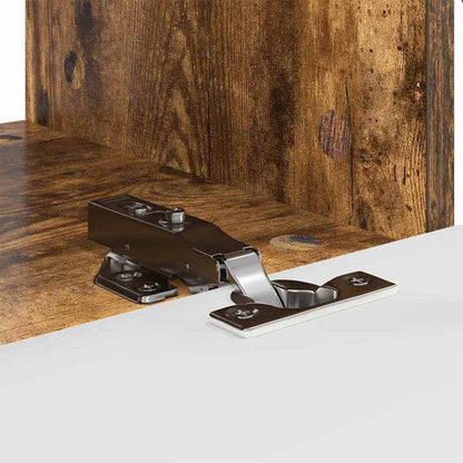 vidaXL TV Wall Cabinet Wall-mounted 2 pcs Smoked Oak 60 x 31 x 29.5 cm