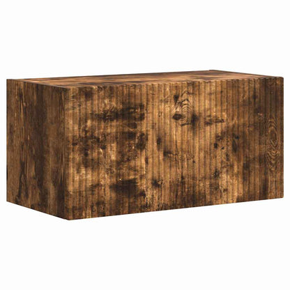 vidaXL TV Wall Cabinet Wall-mounted 2 pcs Smoked Oak 60 x 31 x 29.5 cm