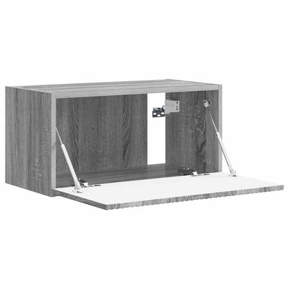 vidaXL TV Wall Cabinet Grey Sonoma 60 x 31 x 29.5 cm Engineered Wood