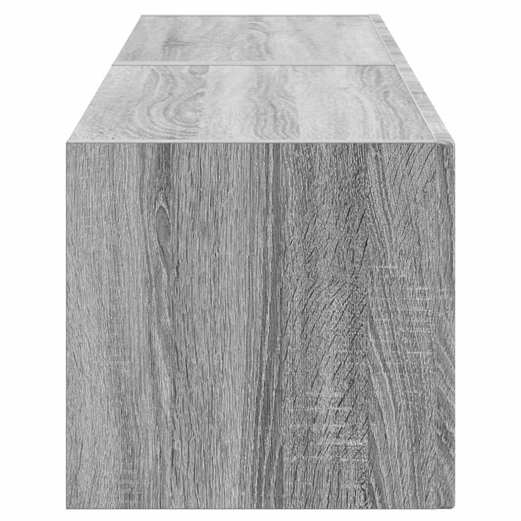 vidaXL TV Wall Cabinet 2 pcs Grey Sonoma 60 x 31 x 29.5 cm