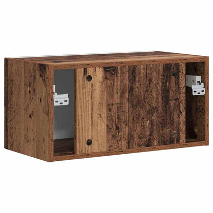vidaXL TV Wall Cabinet Old Wood 60 x 31 x 29.5 cm Engineered Wood
