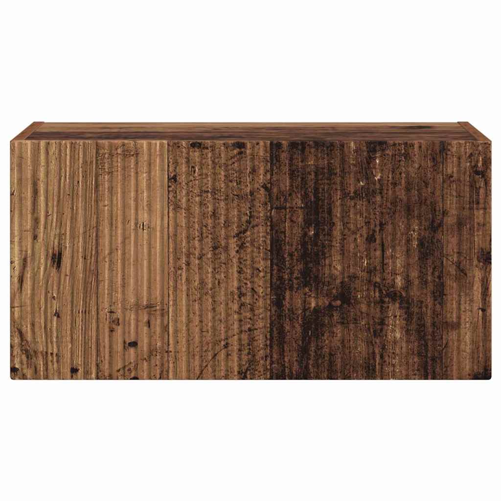 vidaXL TV Wall Cabinet Old Wood 60 x 31 x 29.5 cm Engineered Wood