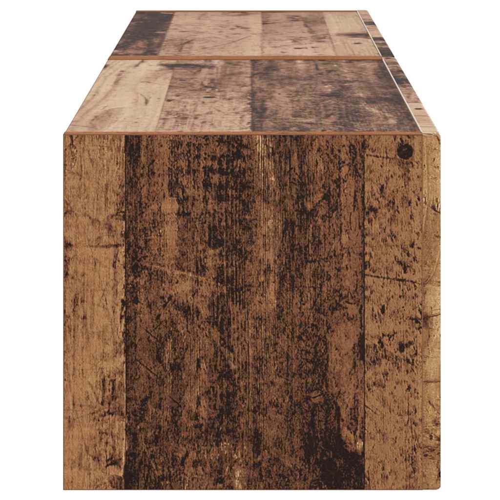 vidaXL TV Wall Cabinet Wall-mounted 2 pcs Old Wood 60 x 31 x 29.5 cm