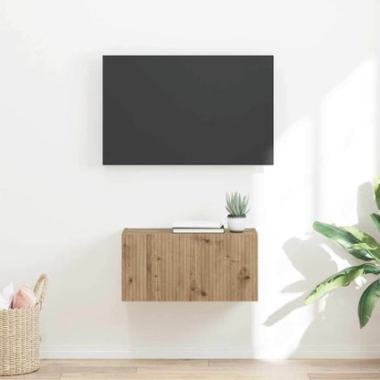 vidaXL TV Wall Cabinet Artisian Oak 60 x 31 x 29.5 cm Engineered Wood