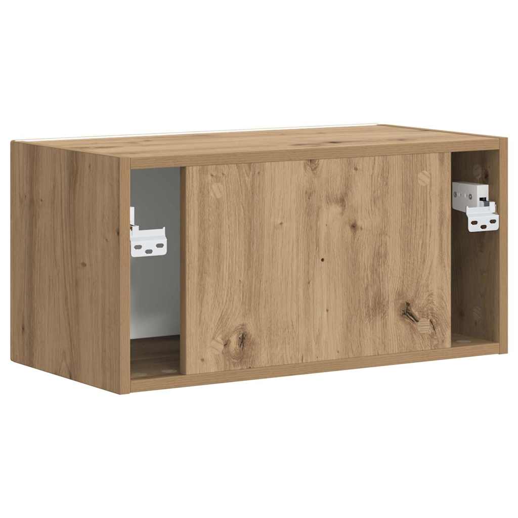vidaXL TV Wall Cabinet Artisian Oak 60 x 31 x 29.5 cm Engineered Wood