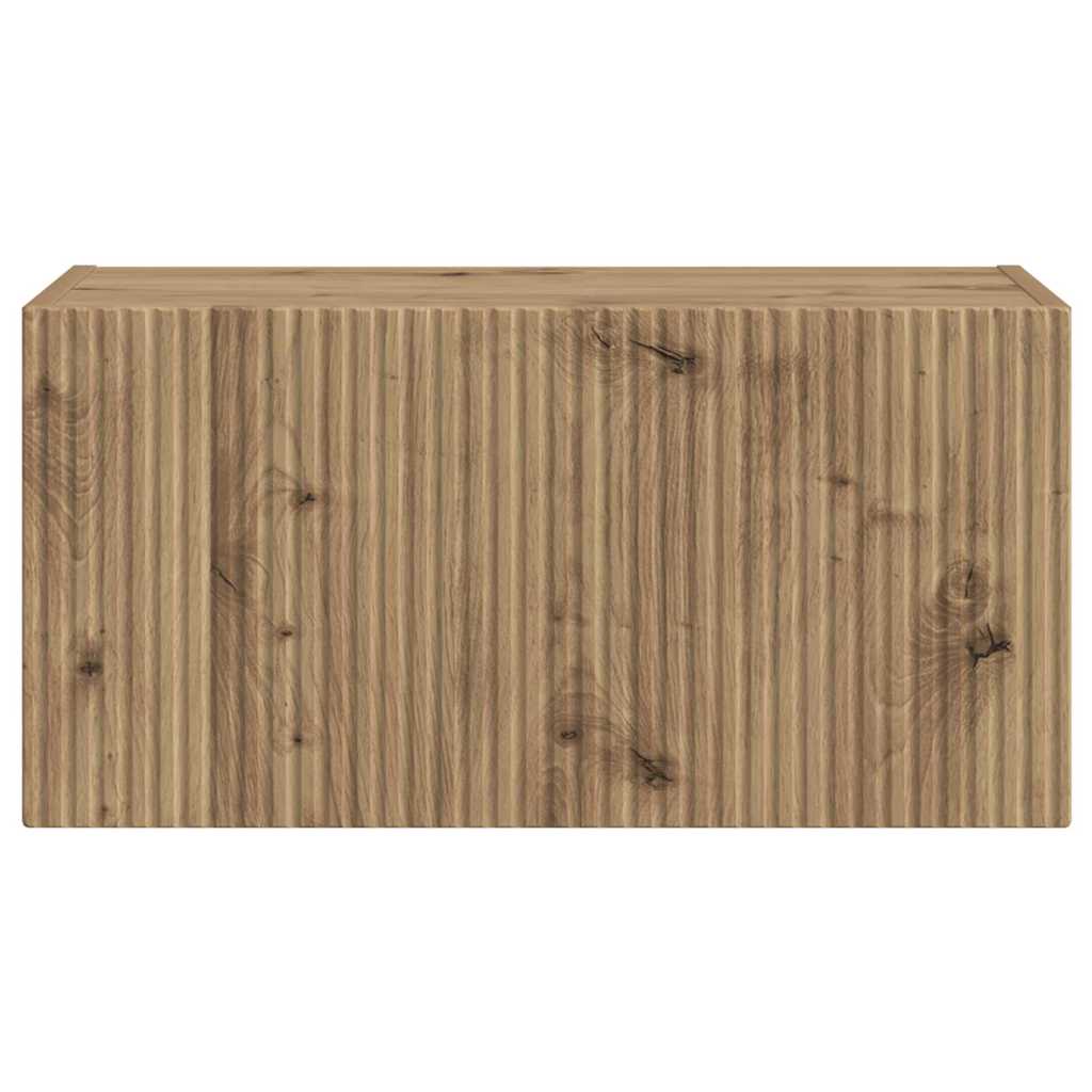 vidaXL TV Wall Cabinet Artisian Oak 60 x 31 x 29.5 cm Engineered Wood
