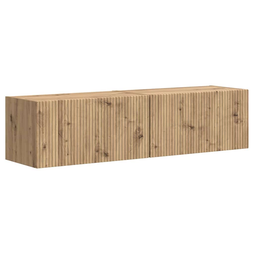 vidaXL TV Wall Cabinet 2 pcs Artisian Oak Engineered Wood