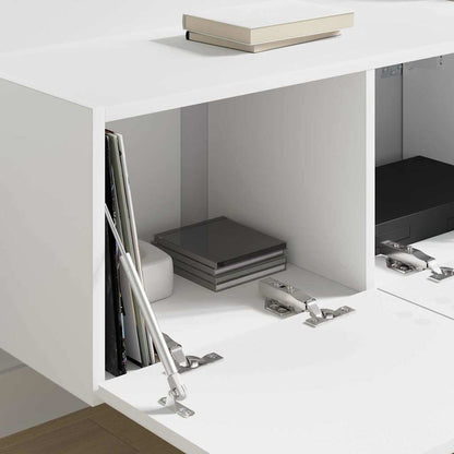 vidaXL TV Wall Cabinet White 78.5 x 31 x 29.5 cm Engineered Wood