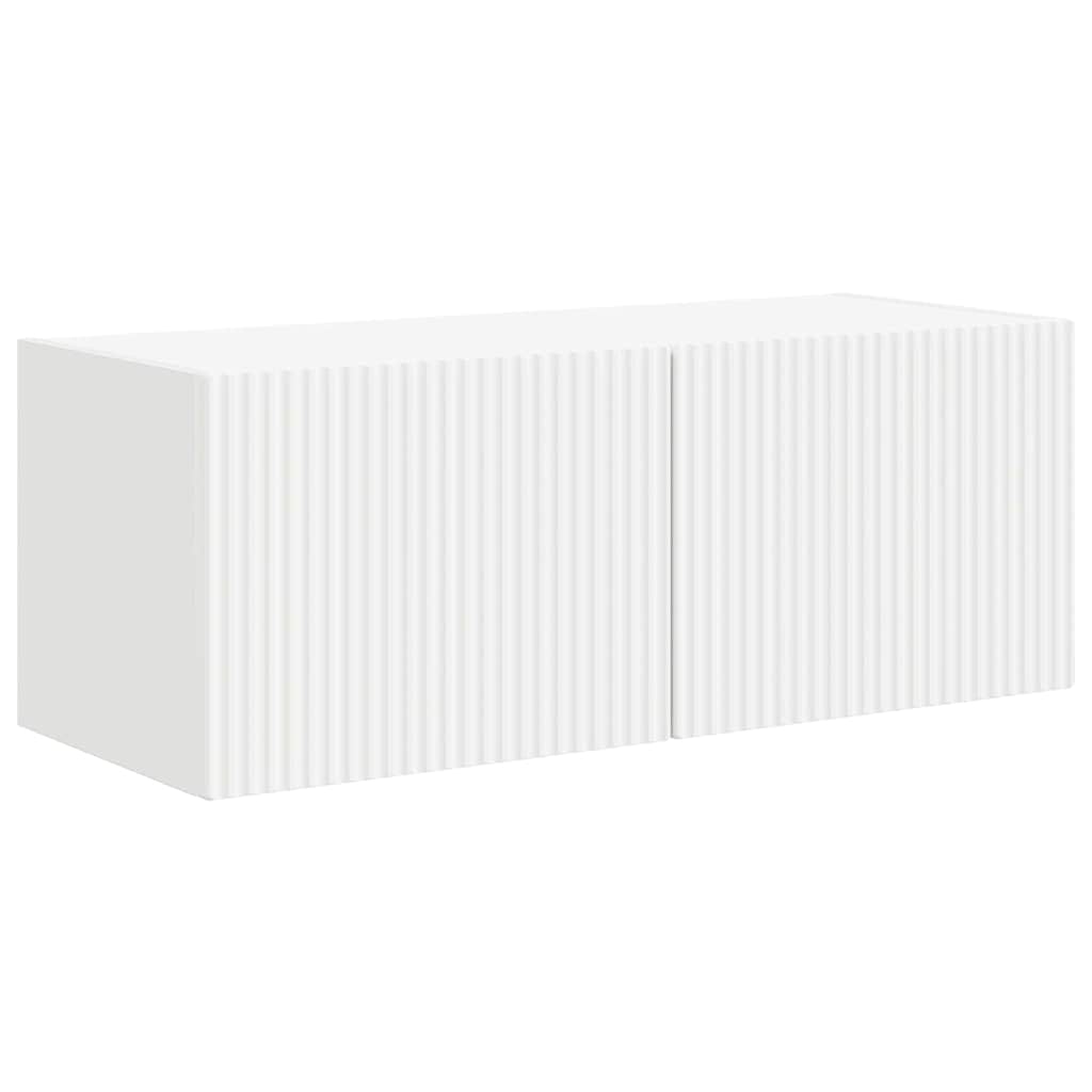 vidaXL TV Wall Cabinet White 78.5 x 31 x 29.5 cm Engineered Wood
